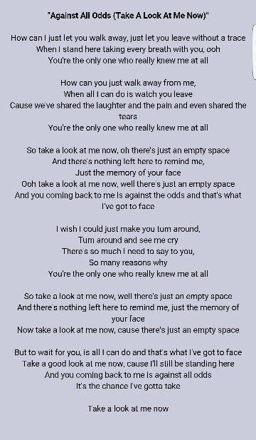 take a look at me now|take a look at me now lyrics.